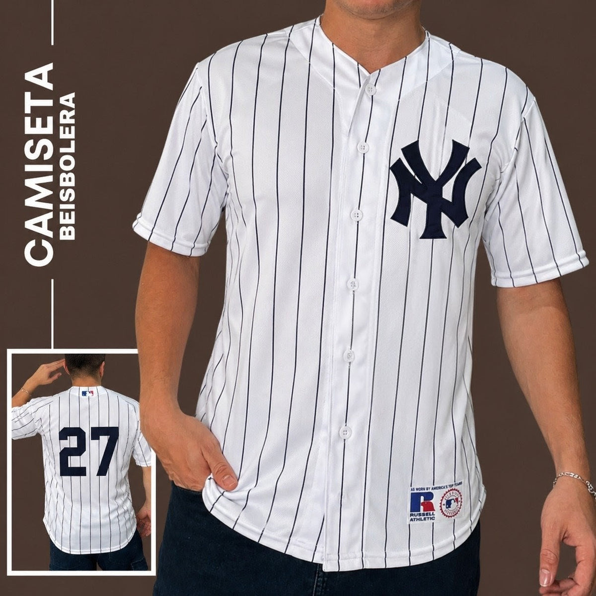 Camiseta Beisbolera tipo americana