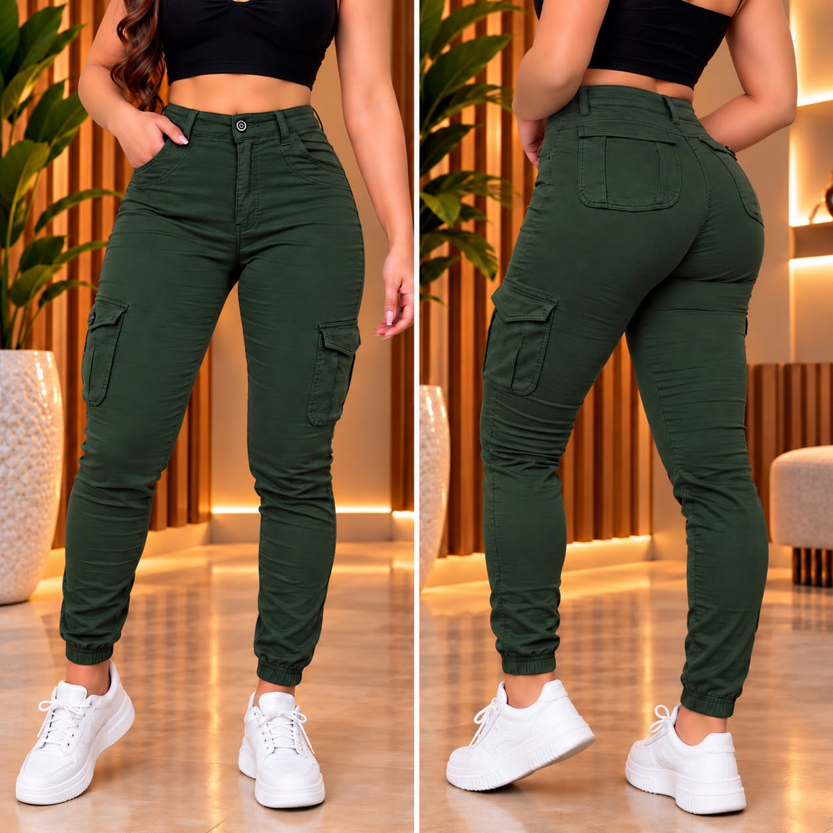 Jogger camuflado para dama